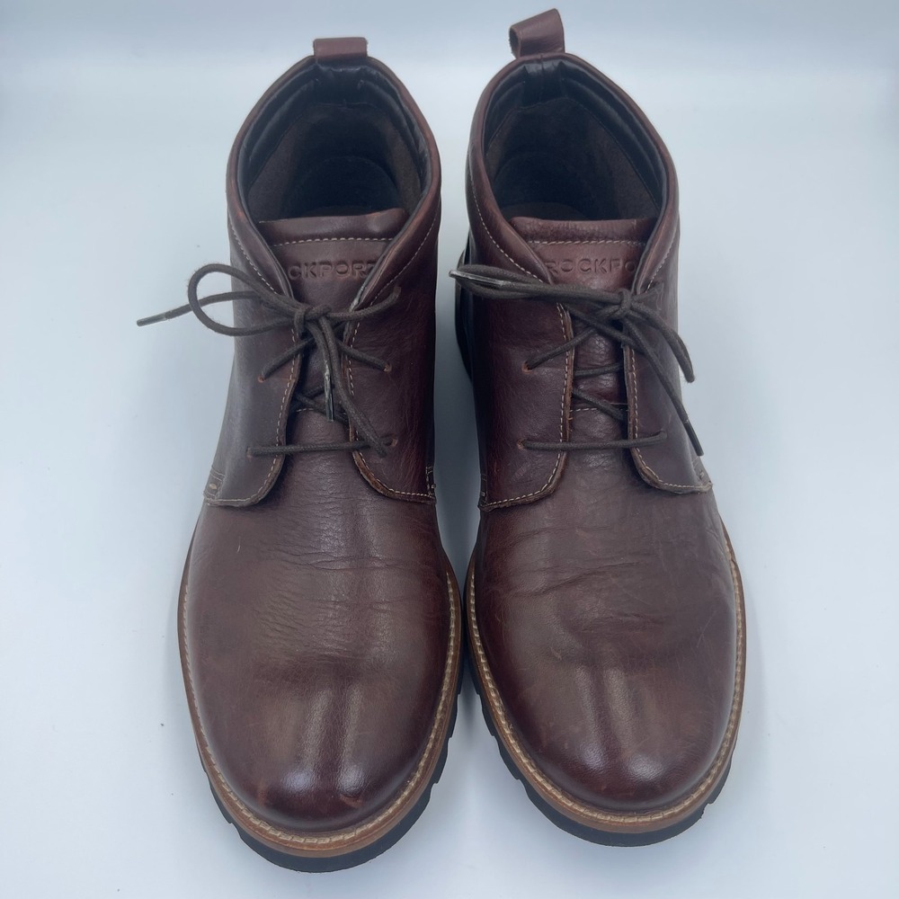 Rockport adiPRENE By Adidas Chukka Boots Men's Size 9M Brown Leather Footwear